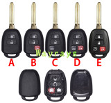 For Toyota key shell without logo