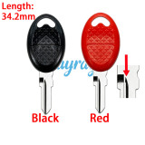 [Length:34.2mm] [with OEM logo place] For Aprillia motorcycle key shells,1000 GPR125 GPR150 APR150,please choose the color