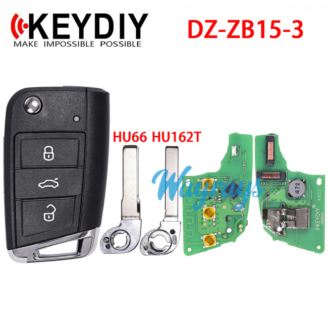 Keydiy DZ-ZB15-3 smart remote,mainly used for VW 5C. Also For 46.47.48.49.4A、MQB48 chip types, match it to the car after generating it,its functionis the same as the original smart key