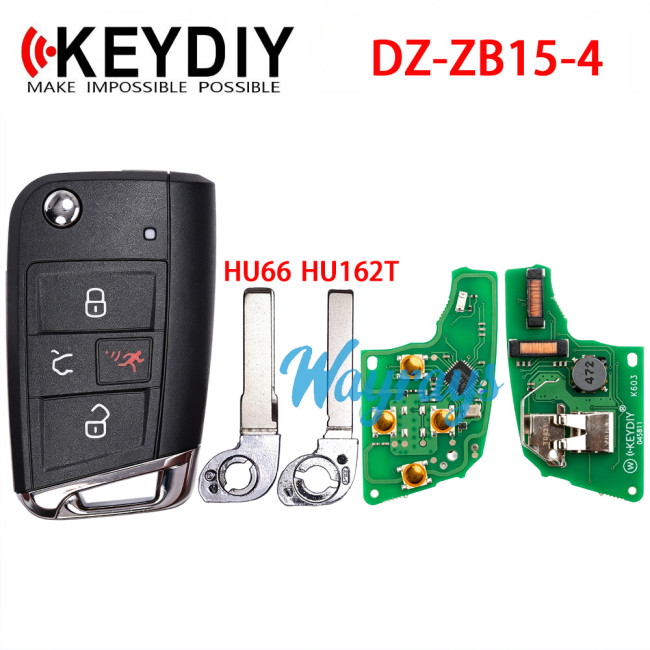 Keydiy DZ-ZB15-4 smart remote,mainly used for VW 5C. Also For 46.47.48.49.4A、MQB48 chip types, match it to the car after generating it,its functionis the same as the original smart key