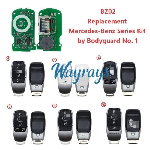 Number One Bodyguard  Terminator Series Mercedes-style remote control; a direct replacement for the original kit's remote.