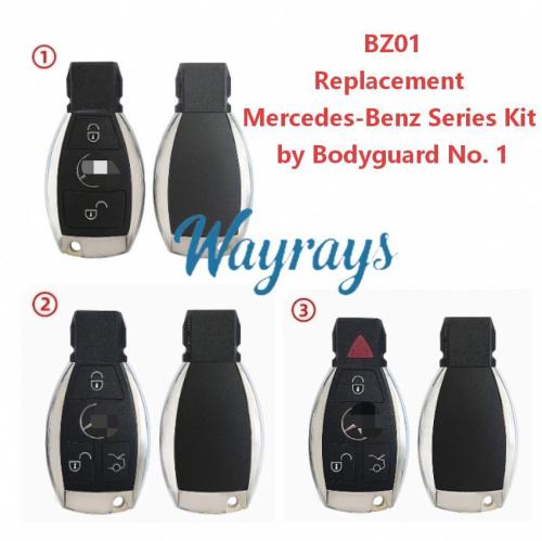 Number One Bodyguard  Terminator Series Mercedes-style remote control; a direct replacement for the original kit's remote.