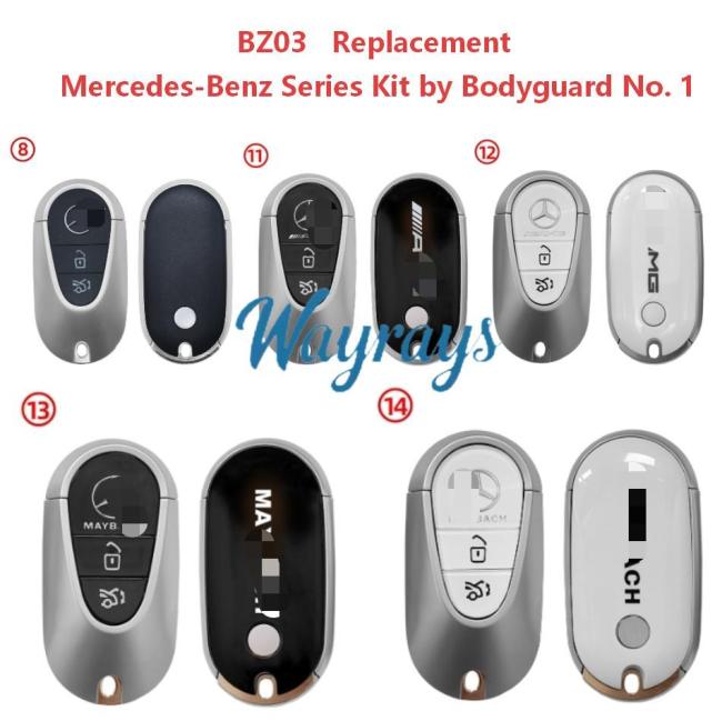 Number One Bodyguard Terminator Series Mercedes-style remote control; a direct replacement for the original kit's remote.