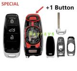 For Original Audi A6L A8L +1 button key shell with OEM logo place,also support VVDI Keydiy MLB,if you need small QTY,pls ask your sales