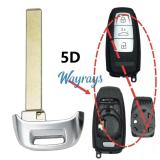 For Audi 5D emergency key blade