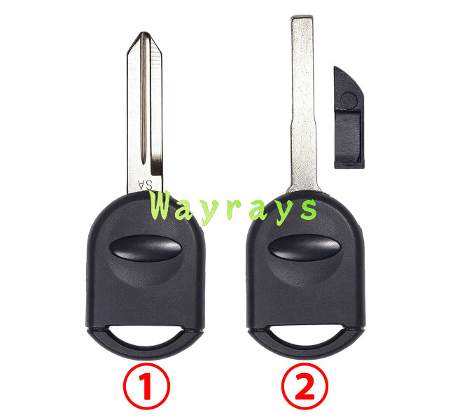 For Ford transponder key shell without chip with logo place