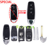 For Audi modified key shell with OEM logo place,accroding Lamborghini urus shape model, use for orginal Audi A6L A8L VVDI KEYDIY MLB