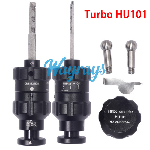 Turbo decoder HU101 Automotive Lock Decoders and Turbine Picks,Support Ford Landrover Jaguar Chery Volvo,Please see the description for specific vehicle models.