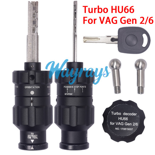 Turbo decoder HU66 for VAG Gen 2/6 Automotive Lock Decoders and Turbine Picks,Support VW