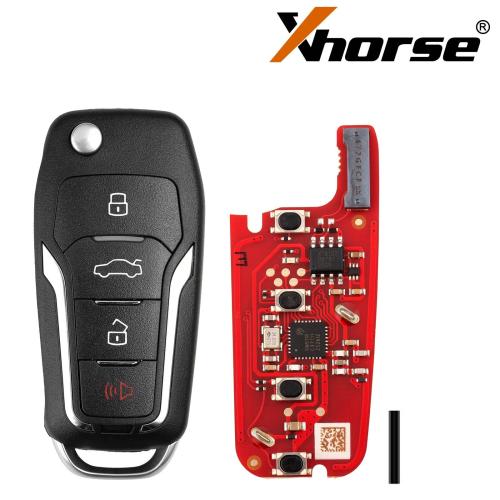 XEFO21EN Xhorse Ford  type 3+1 button remote with Super chip,Second Generation,Replace old XEFO01EN