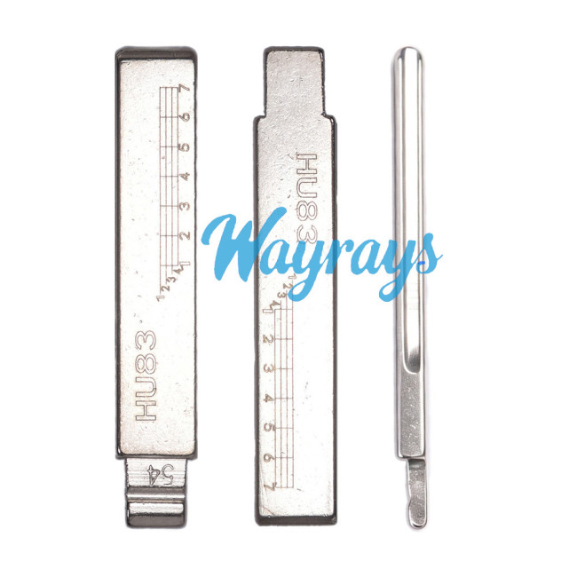 For HU83 Citroen Peugeot key blade with scale