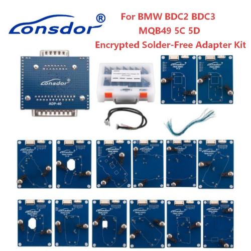 2026 Encrypted Solder-Free Adapter Kit 14pcs for BMW G/U Chassis BDC2/BDC3/BCP and VAG 5C 5D Keys , Works with K518 Pro K518ISE Series