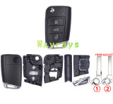 For VW MQB48 chip with ASK 434mhz keyless 3 button remote key