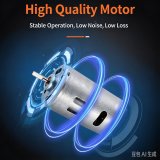 Direct-plug High-speed electric screwdriver with multi-stage torque adjustment and high-torque carbon-brush motor