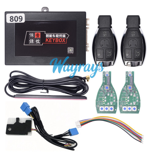 No.1 Bodyguard Terminator Series – 809 Mercedes-Benz FBS4 Adapter Box,for Mercedes-Benz models originally equipped with a key-based ignition system, the vehicle retains the key-based ignition method after the modification.