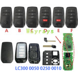 For Toyota key shell with logo place,use for key LC300 0250 0010 0050..