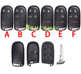 For Chrysler/Jeep Compass M3N-40821302 4A chip PCF7953M with ASK 434mhz keyless remote