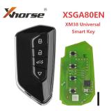 XSGA80EN Xhorse Universal XM38 Golf 8 type 4 button Smart key