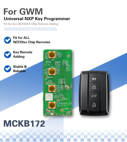 MCKB172  Great Wall adapters for Nxp killer,1 Minute Clone NXP Smart Key, Support all NXP smart original or aftermarket key fob