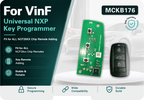 MCKB176 VinFast adapters for Nxp killer,1 Minute Clone NXP Smart Key, Support all NXP smart original or aftermarket key fob