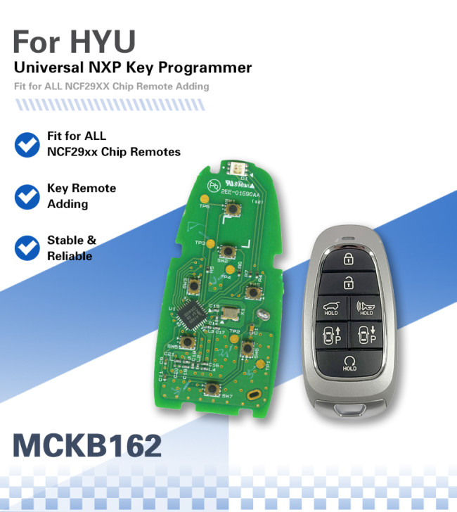 MCKB162 Hyundai adapters for Nxp killer,1 Minute Clone NXP Smart Key, Support all NXP smart original or aftermarket key fob