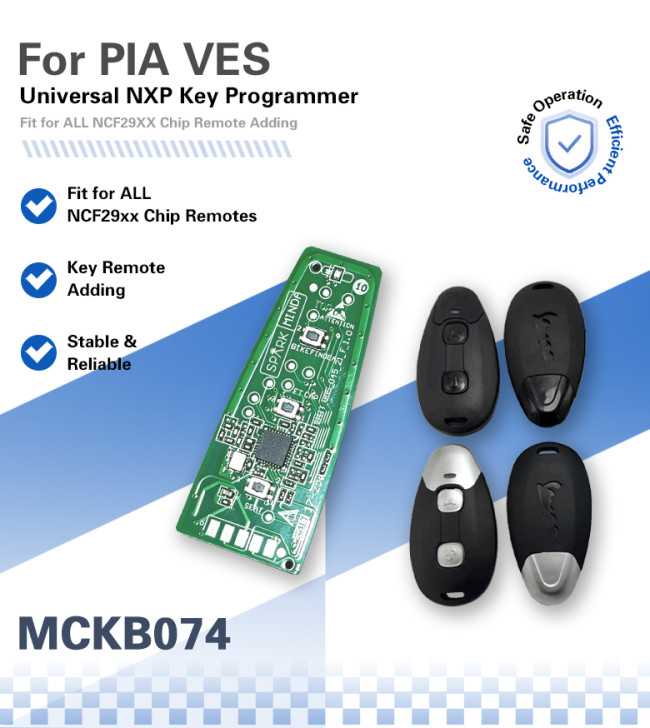 MCKB074 Motor adapters for Nxp killer,1 Minute Clone NXP Smart Key, Support all NXP smart original or aftermarket key fob