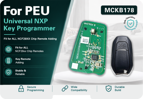 MCKB178 Peugeot adapters for Nxp killer,1 Minute Clone NXP Smart Key, Support all NXP smart original or aftermarket key fob