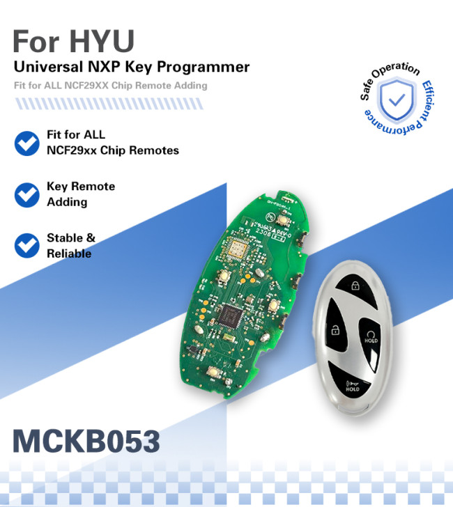 MCKB053 Hyundai adapters for Nxp killer,1 Minute Clone NXP Smart Key, Support all NXP smart original or aftermarket key fob