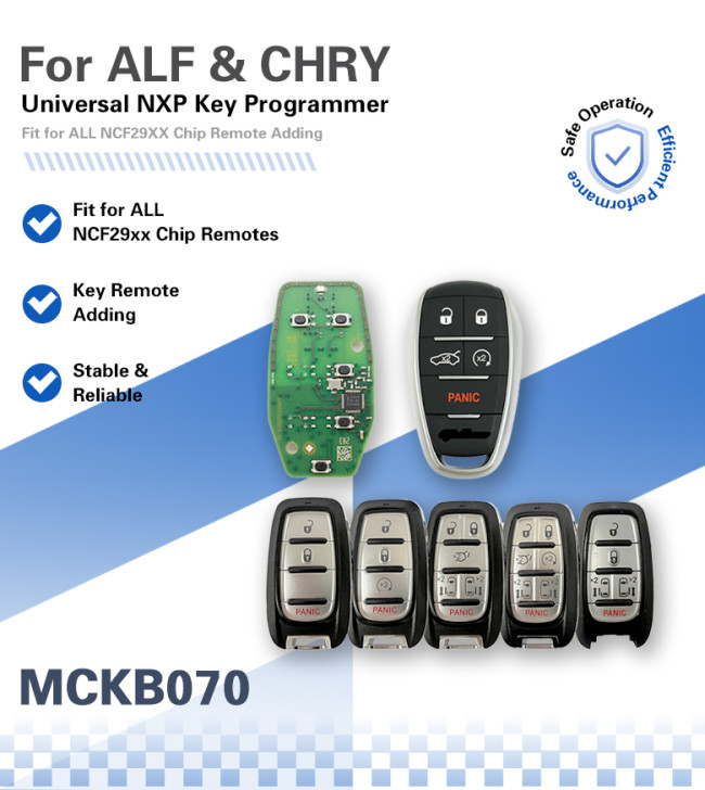 MCKB070 Alfa adapters for Nxp killer,1 Minute Clone NXP Smart Key, Support all NXP smart original or aftermarket key fob