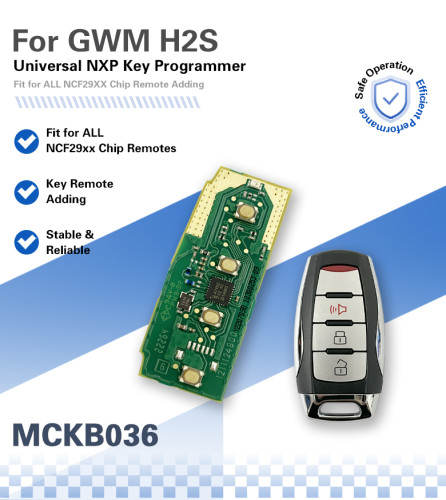 MCKB036  Great Wall adapters for Nxp killer,1 Minute Clone NXP Smart Key, Support all NXP smart original or aftermarket key fob