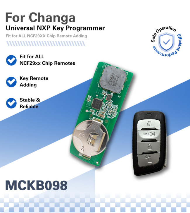 MCKB098  Changan adapters for Nxp killer,1 Minute Clone NXP Smart Key, Support all NXP smart original or aftermarket key fob