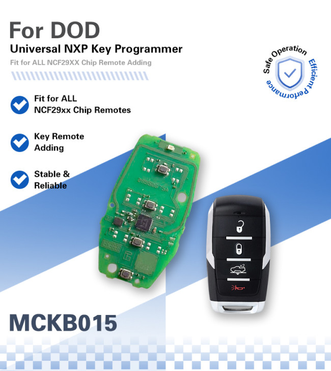 MCKB015 Dodge adapters for Nxp killer,1 Minute Clone NXP Smart Key, Support all NXP smart original or aftermarket key fob