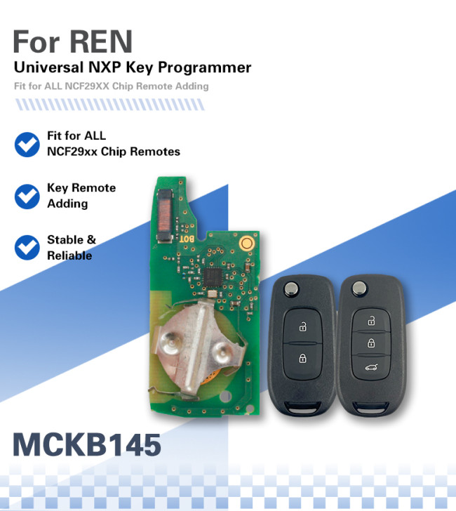 MCKB145 Renault adapters for Nxp killer,1 Minute Clone NXP Smart Key, Support all NXP smart original or aftermarket key fob