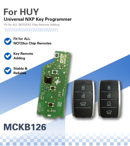 MCKB126 Hyundai adapters for Nxp killer,1 Minute Clone NXP Smart Key, Support all NXP smart original or aftermarket key fob
