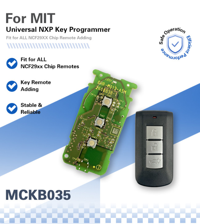 MCKB035 Mitsubishi adapters for Nxp killer,1 Minute Clone NXP Smart Key, Support all NXP smart original or aftermarket key fob