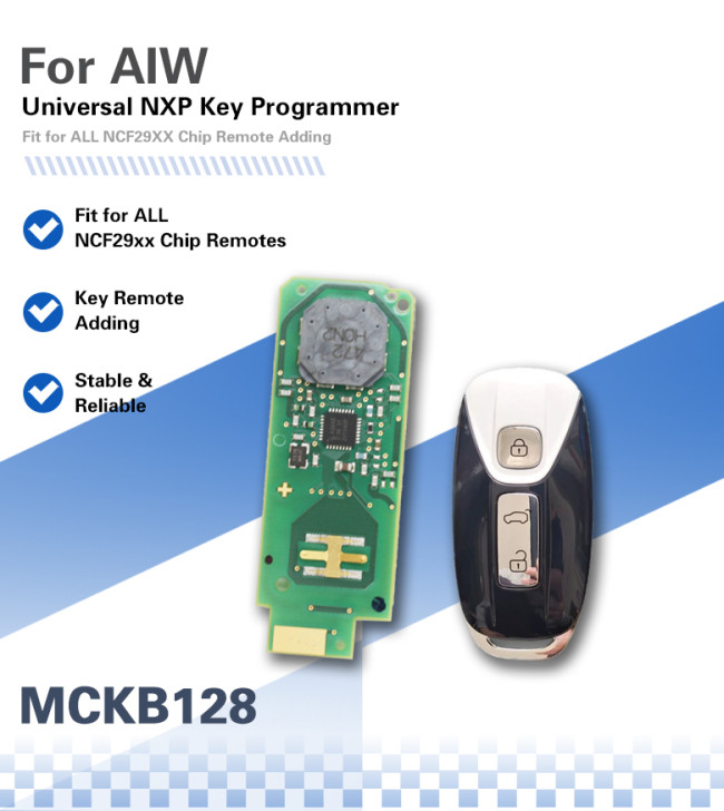 MCKB128 China brand,Aiways adapters for Nxp killer,1 Minute Clone NXP Smart Key, Support all NXP smart original or aftermarket key fob