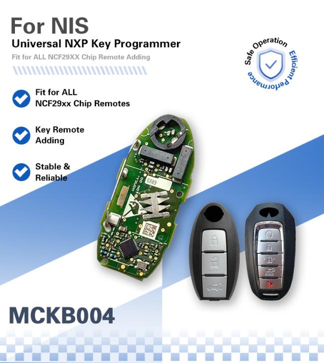 MCKB004 Nissan adapters for Nxp killer,1 Minute Clone NXP Smart Key, Support all NXP smart original or aftermarket key fob