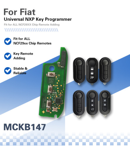 MCKB147 Fiat adapters for Nxp killer,1 Minute Clone NXP Smart Key, Support all NXP smart original or aftermarket key fob