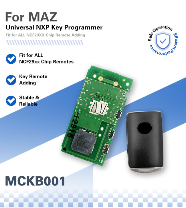 MCKB001 Mazda adapters for Nxp killer,1 Minute Clone NXP Smart Key, Support all NXP smart original or aftermarket key fob