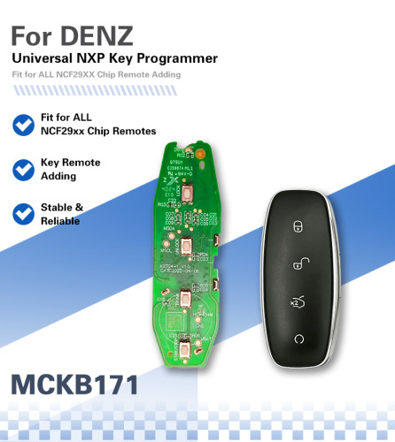 MCKB171 China brand,Denza adapters for Nxp killer,1 Minute Clone NXP Smart Key, Support all NXP smart original or aftermarket key fob