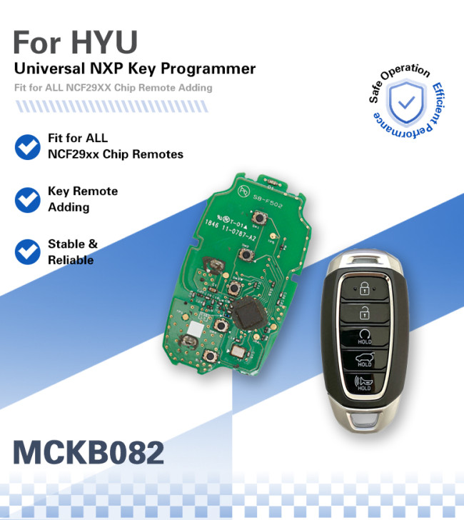 MCKB082 Hyundai adapters for Nxp killer,1 Minute Clone NXP Smart Key, Support all NXP smart original or aftermarket key fob