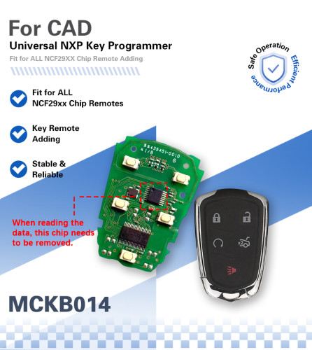MCKB014 Cadillac adapters for Nxp killer,1 Minute Clone NXP Smart Key, Support all NXP smart original or aftermarket key fob