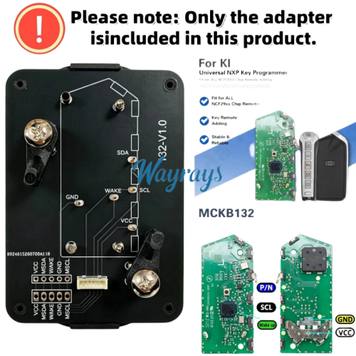 MCKB132 Kia adapters for Nxp killer,1 Minute Clone NXP Smart Key, Support all NXP smart original or aftermarket key fob