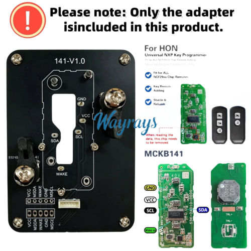 MCKB141 Motor adapters for Nxp killer,1 Minute Clone NXP Smart Key, Support all NXP smart original or aftermarket key fob