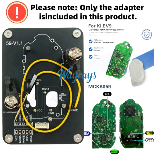 MCKB059 Kia adapters for Nxp killer,1 Minute Clone NXP Smart Key, Support all NXP smart original or aftermarket key fob