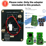 MCKB118 Toyota adapters for Nxp killer,1 Minute Clone NXP Smart Key, Support all NXP smart original or aftermarket key fob
