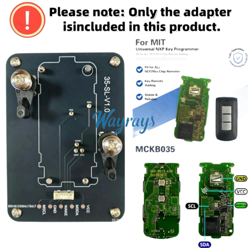 MCKB035 Mitsubishi adapters for Nxp killer,1 Minute Clone NXP Smart Key, Support all NXP smart original or aftermarket key fob