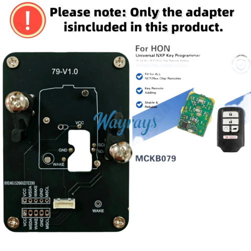 MCKB079 Honda adapters for Nxp killer,1 Minute Clone NXP Smart Key, Support all NXP smart original or aftermarket key fob