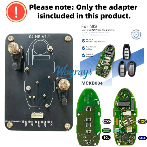 MCKB004 Nissan adapters for Nxp killer,1 Minute Clone NXP Smart Key, Support all NXP smart original or aftermarket key fob