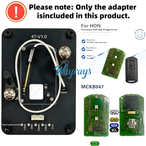 MCKB047 Motor adapters for Nxp killer,1 Minute Clone NXP Smart Key, Support all NXP smart original or aftermarket key fob